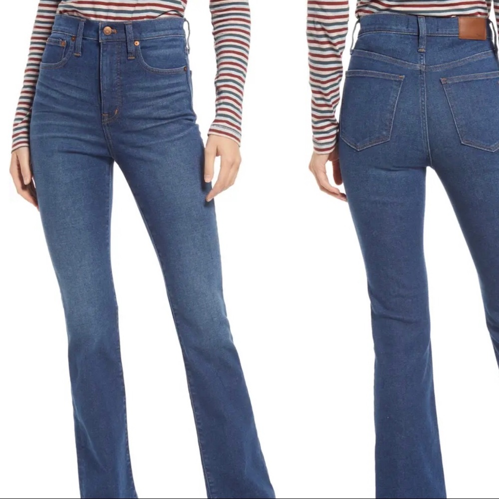 High Waist Skinny Flare Jeans